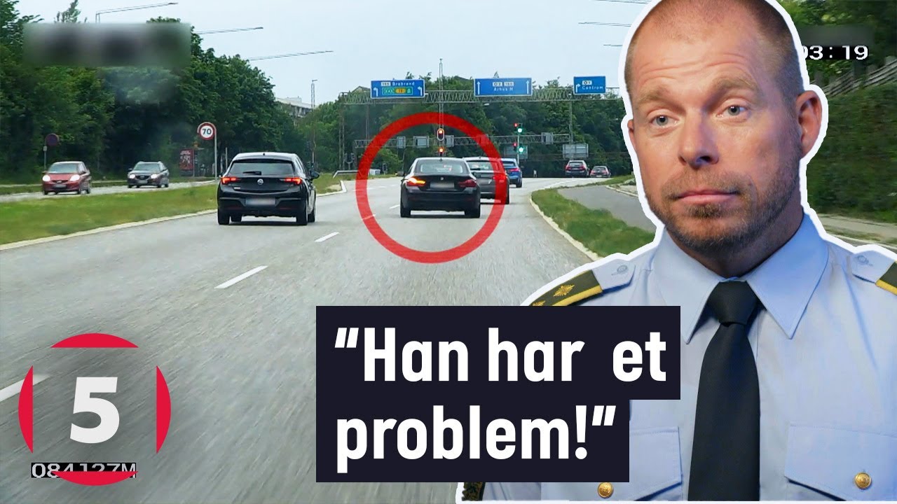 Bilist kører vanvittigt i Århus by! | Fanget På Politiets Kamera | Kanal 5 Danmark
