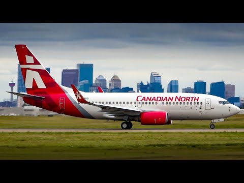 LÂN ĐÂU TƠI THĂM!  Máy bay Boeing 737700 của Canada tại Sân bay Calgary