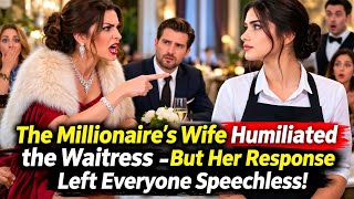 The Millionaire's Wife Humiliated the Waitress -But Her Response Left Everyone Speechless!