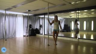 Pole Dance Tutorial - Power Reverse Hook cradle combo