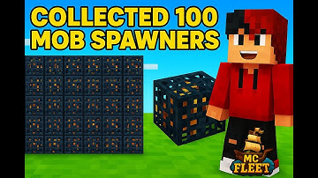 How I Collected 100 Mob Spawners in MC Fleet Server! #mcfleet #minecraft 