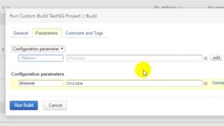 How to pass the parameter to build in TeamCity Editing Teamcity Build Parameters