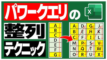 【Excel】パワークエリで表を規則的に整列するテクニック❗️ (実務で使うかどうかは別として…)【YT0179】