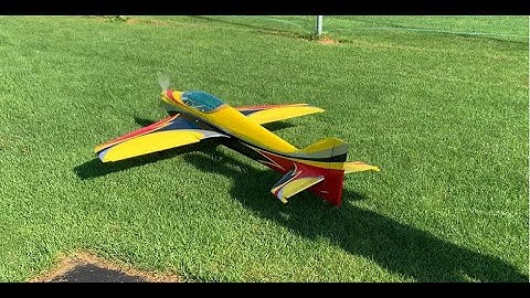 Sebart Wind S 50E Gelb Schwarz ERSTFLUG :-)