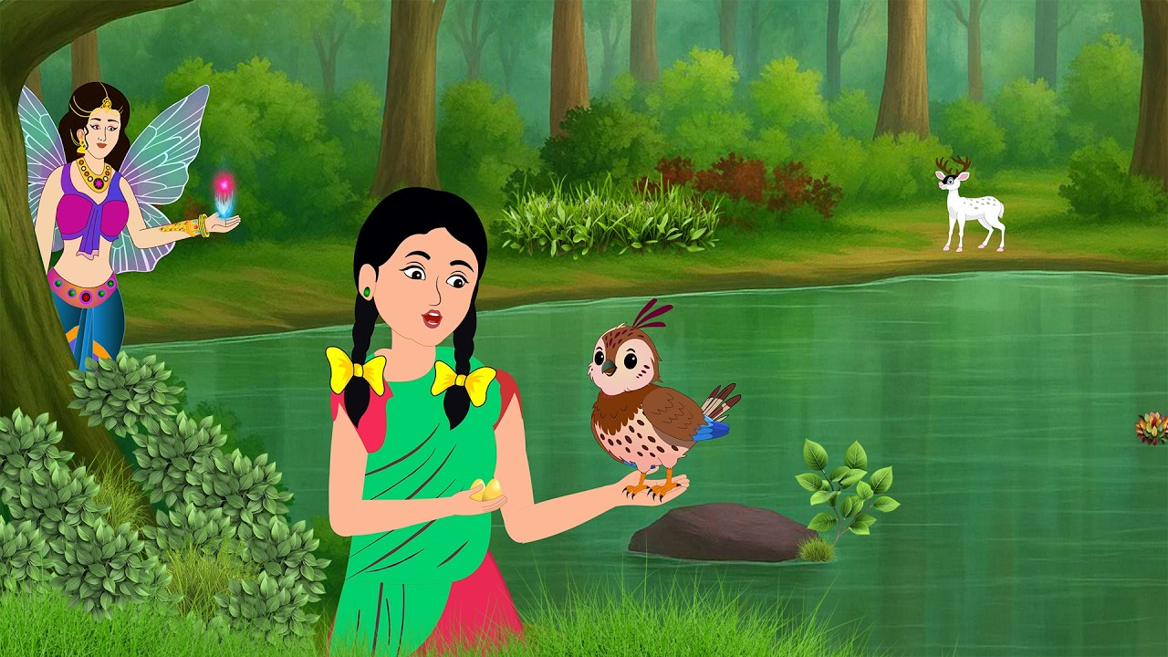 कोयल और एक परी | Jadui koyal aur ek pari | Hindi cartoon story | Hindi kahani | Moral story Cartoon