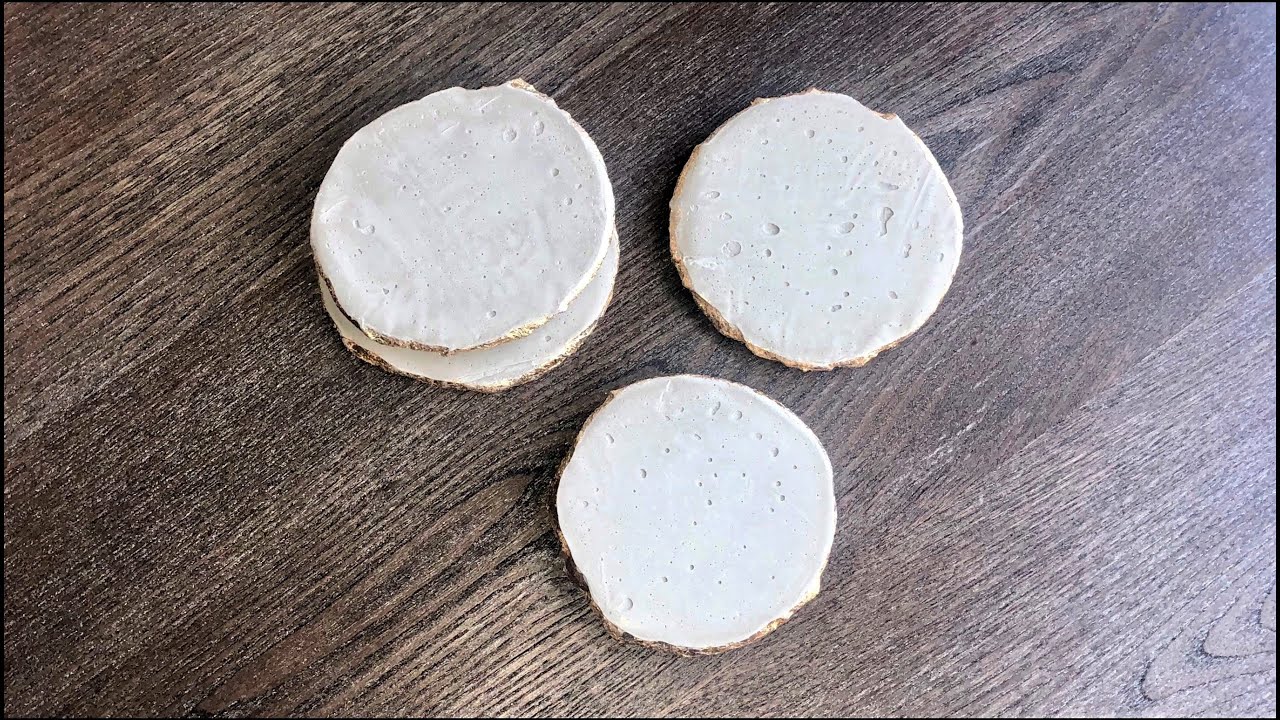 Concrete & Gold Leaf - Easy DIY Coasters Using Cement All Rapid Set
