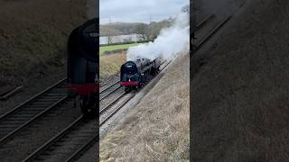BR 9F running light engine at Swithland Reservoir Great Central Railway steam gala #railway #train