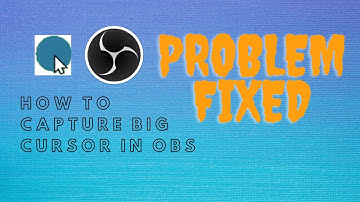 🔴How to Capture Big sized Cursor in OBS?