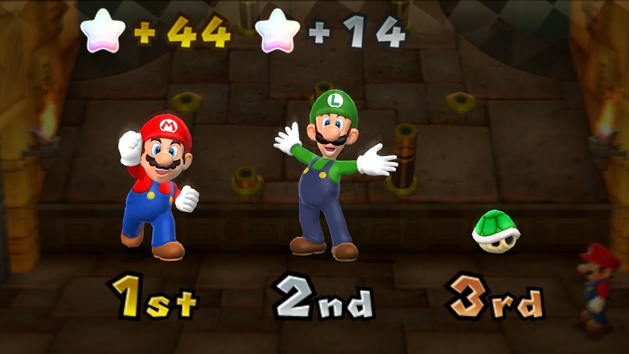 Mario Party 9 - Mario vs Luigi vs Koopa - Toad Road