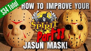 How to Improve Your Spirit Halloween Jason Mask: Part II  $34 Friday the 13th DIY