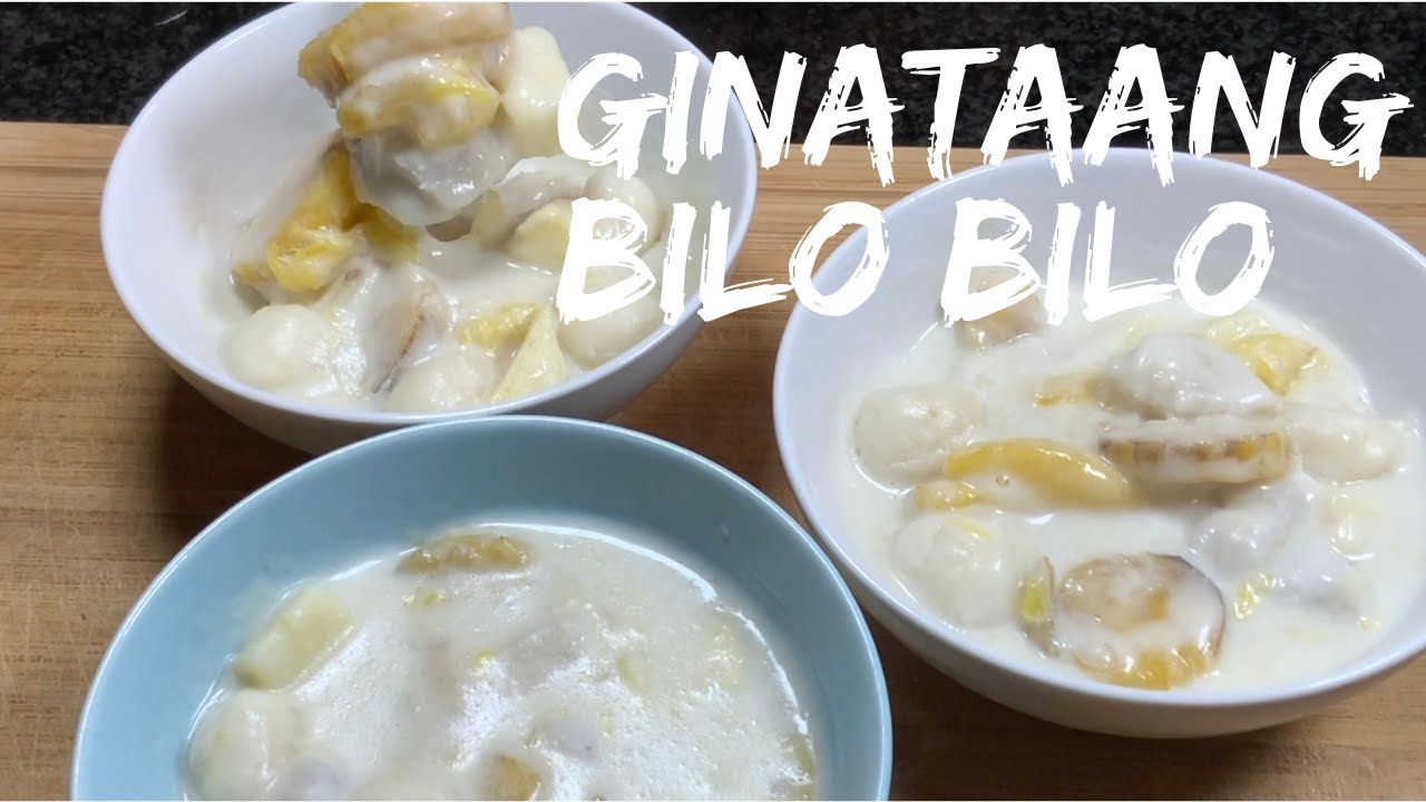 Ginataan - Glutinous Rice Balls in Coconut Milk - so yummy, chewy. What ...