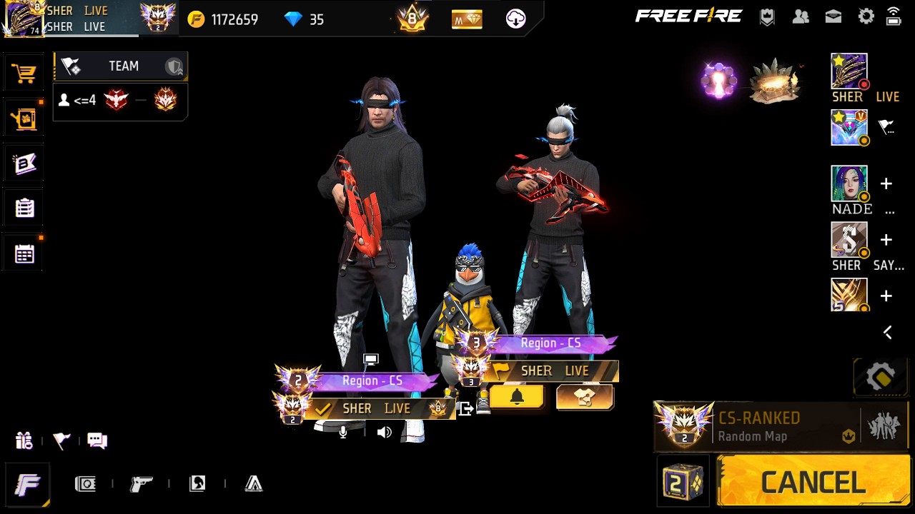 CSR PUSH TO REGION 999+⭐🚀GO FOR 400K 🔥😎🖥#shortslive #verticallive #freefire #shortsfeed #sherlive