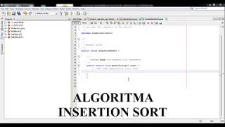 INSERTION SORT DI JAVA NETBEANS