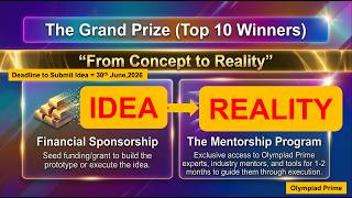 Pitch Your Breakthrough Idea in 2 Mins & Get Sponsored! 💡🏆 | Olympiad Prime
