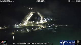 Goio-Ên - Rio Uruguai - Chapecó - SC - divisa entre SC e RS - câmera ao vivo #chapeco #riouruguai