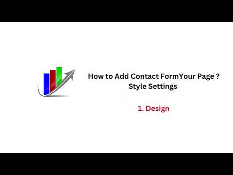 SaleRise - Free Website Builder For Small Businesses - Contact Form - Style Settings