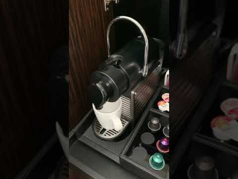 How to use Nespresso espresso in room hotel machine.