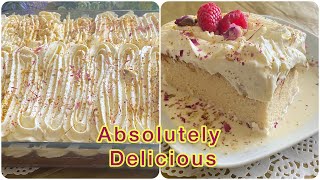Milk Cake/Easy Tres Leches Recipe (EidSpecial) Rasmalai Cake Dessert  @SerinRecipeAndVlogs
