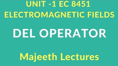 EC 8451-DEL OPERATOR