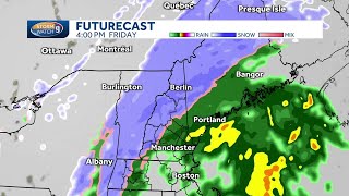 New Hampshire hourly weather: Some light rain and snow Friday