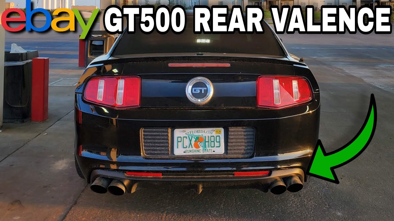 CHEAPEST EBAY GT500 Style Rear VALANCE Installation for 1114 Mustang