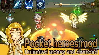 POCKET HEROES MOD || Unlimited money & diamond.link in descripsi screenshot 5