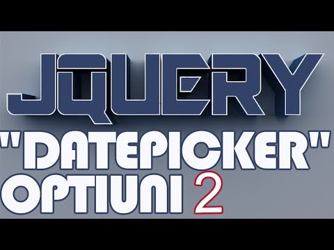 jQuery Ro Lectia 26 Tutorial- Optiuni pentru"Datepicker" Part 2