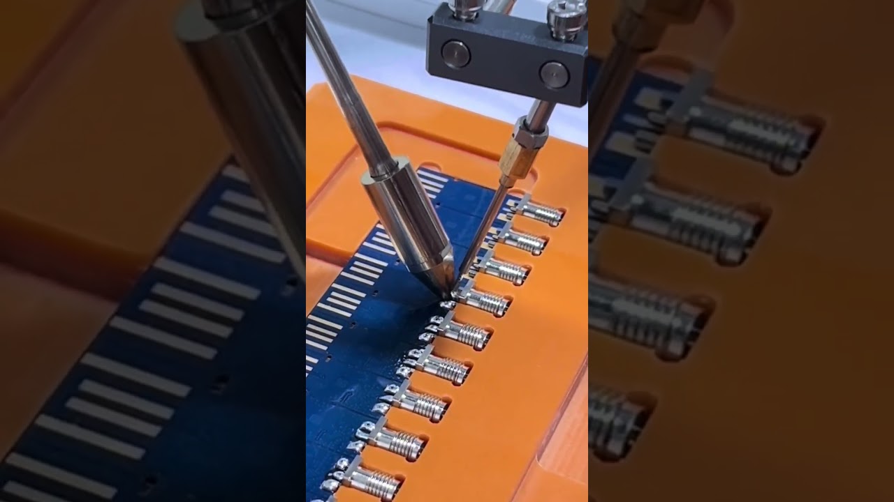Industrial Grade PCB soldering machine and Hot Iron Soldering, used in Electronic Components.