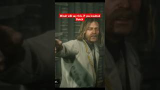 Micah will say this, if you insulted Dutch  #rdr2 #arthurmorgan #gaming
