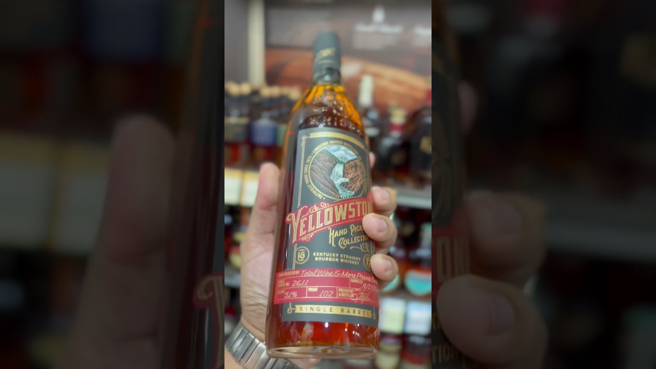 YELLOWSTONE Hand Picked SINGLE BARREL Whiskey Trending Shorts USA Viral Reels