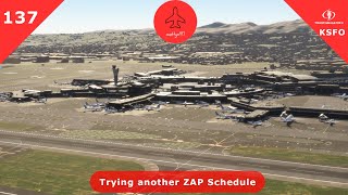 Trying another ZAP Schedule - Tower! Simulator 3 - Episode 137 (KSFO)