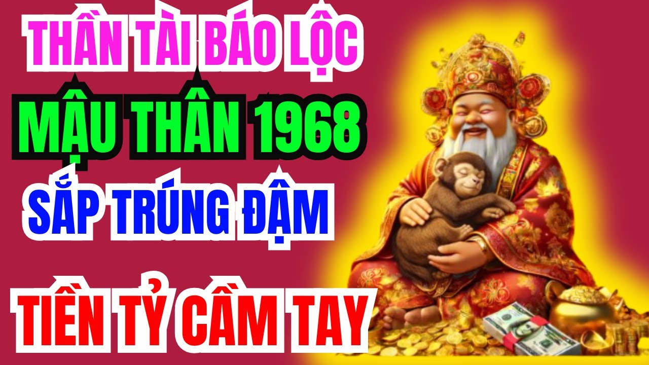 Thần Tài Báo Trước, 10 Dấu Hiệu Mậu Thân 1968 SẮP Trúng Lớn, TÀI LỘC ÙN ÙN ĐẾN, GIÀU SANG Chạm Đỉnh