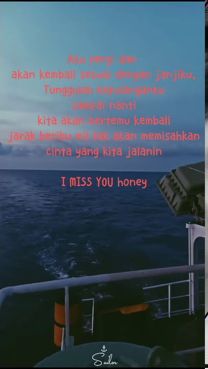 Story Wa Pelaut LDR sedih banget | buat kalian yang pacarnya pelaut dan ldr