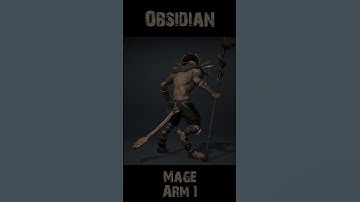 Obsidian Mage Arm1 360 #character #rogerkint #3d #animation #gaming #unity #unreal #obsidian