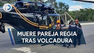 Muere pareja de Monterrey en accidente en carretera de Yucatán; hay dos niños heridos