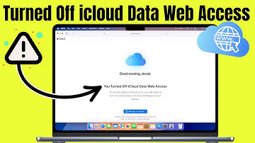 Fix "You Turned Off iCloud Data Web Access" on icloud.com Error message