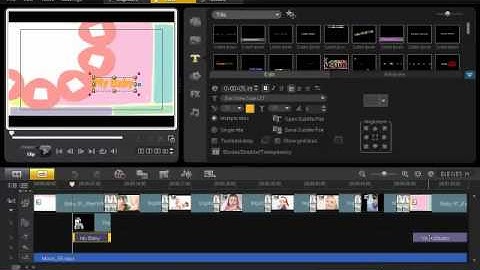 VideoStudio Pro X3 - Movie Templates