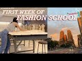 My first week of fashion school  parsons nyc fashion student art school vlog