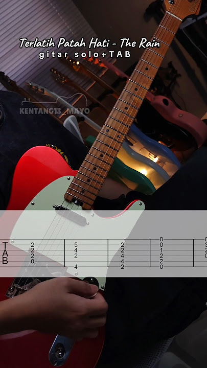 The Rain - Terlatih Patah Hati (solo tab) #guitarcover #terlatihpatahhati #therain #guitartabs