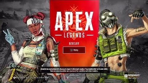 Apex Legends Domain eadp::FoundationError Code 110