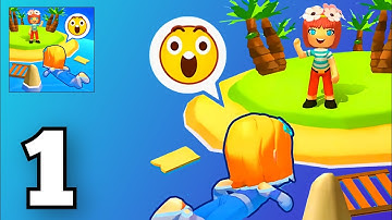 Stranded island Gameplay Walkthrough Part 1 - Tutorial Survive The Island (Android, iOS)