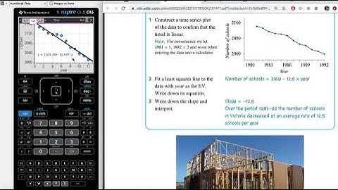 Time Series - fitting a trend line and forecasting