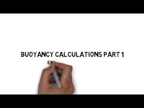 Buoyancy calculations Part 1 example question 2 — PADI IDC physics exam