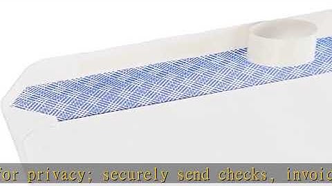 Amazon Basics #10 Security-Tinted Self-Seal Business Letter Envelopes, Peel & Seal Closure - 500-Pa