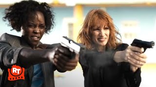 The 355 (2022) - Shootout on the Docks Scene | Movieclips