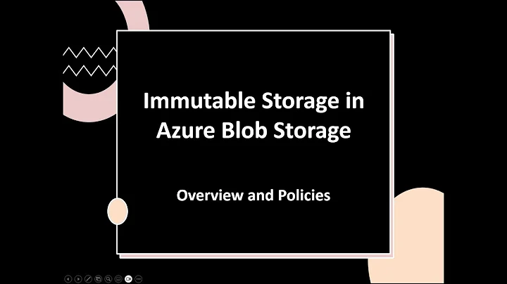 Concept - Azure Blob Immutable Storage and Policies