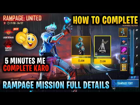 How To Complete Rampage Hyper Book Event Free Fire | Free Fire New Event  NEW TOPUP EVENT FREE FIRE