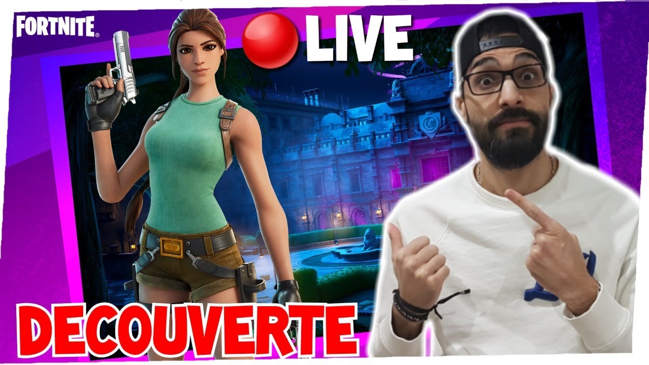 FORTNITE LIVE - Les Mystères de Lara Croft + Aide AUX DEFIS SEMAINE 2