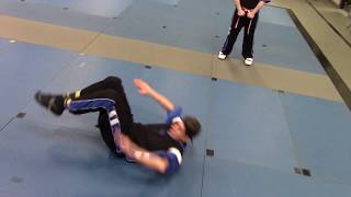 Backwards break fall
