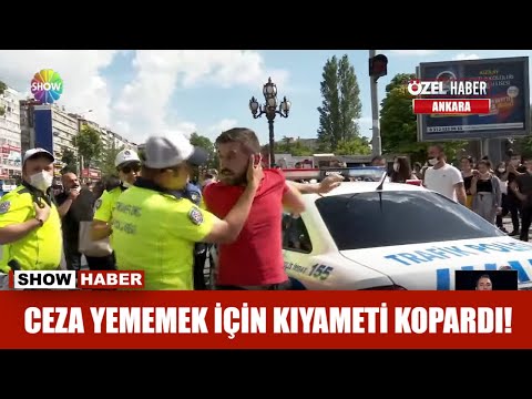 Ceza yememek için kıyameti kopardı!